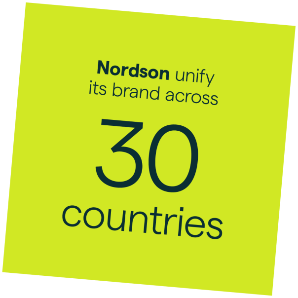 We helped Nordson unify its brand across 30 countries