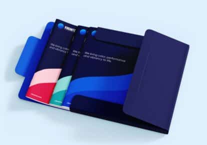 Vibrantz branded brochure design