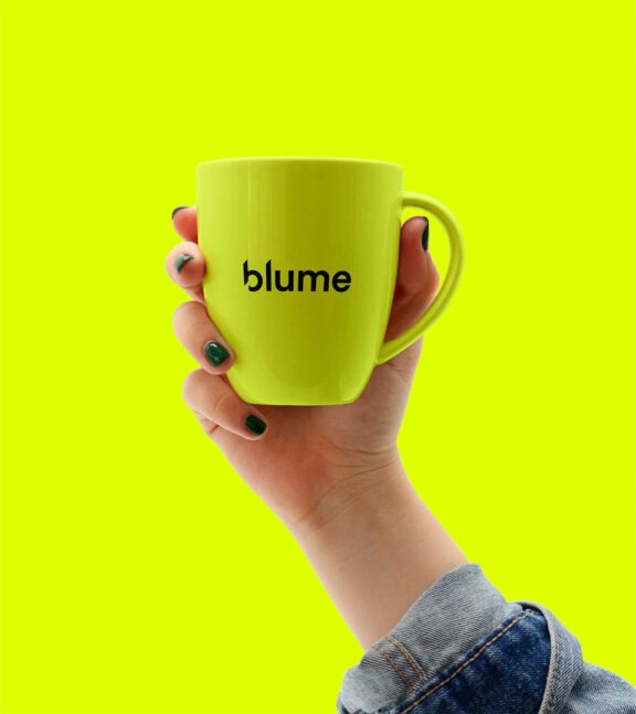 Blume branded mug