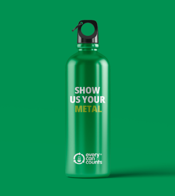 ECC green metal bottle