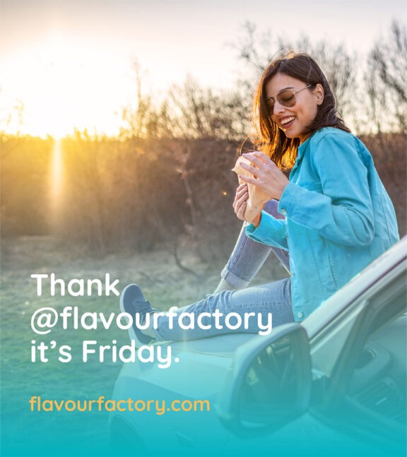 flavour factory ad with woman