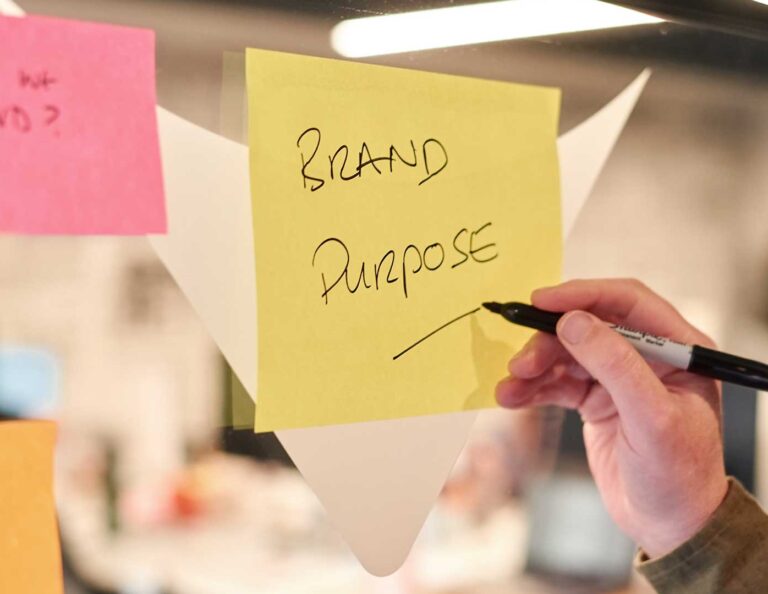 Brand purpose post it